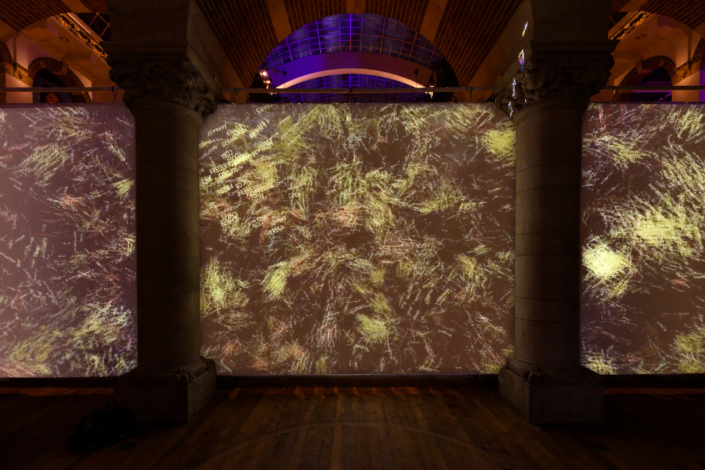 Namenmonument – Overview (alt 2) Namenmonument interactive installation at the Tropenmuseum Amsterdam, alternate overview
